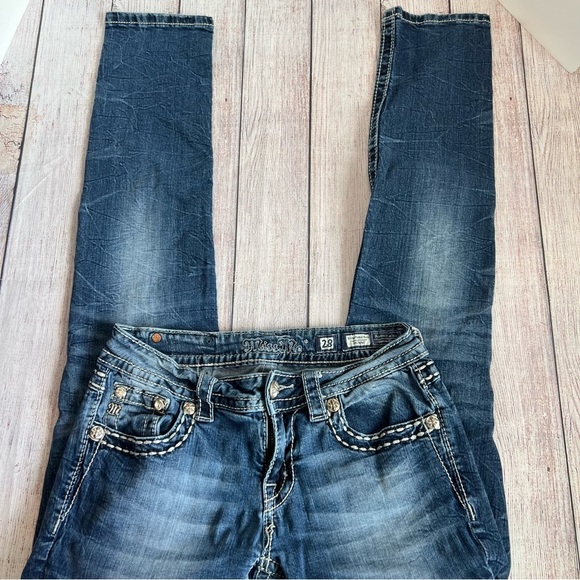 MISS ME Signature Rise Skinny Jeans 28 - Picture 3 of 8